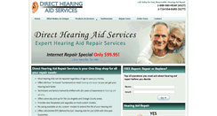 Desktop Screenshot of directhearingaidservice.com